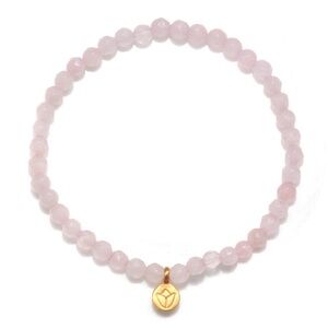 Satya Jewelry Supported In Love Lotus Gemstone Bracelet